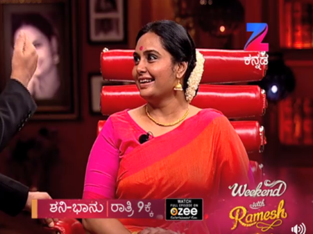 'ವೀಕೆಂಡ್ ವಿತ್ ರಮೇಶ್' ಸಾಧಕರ ಸೀಟ್ ಮೇಲೆ ಕೂತ 'ಅಳುಮುಂಜಿ' ಶ್ರುತಿ