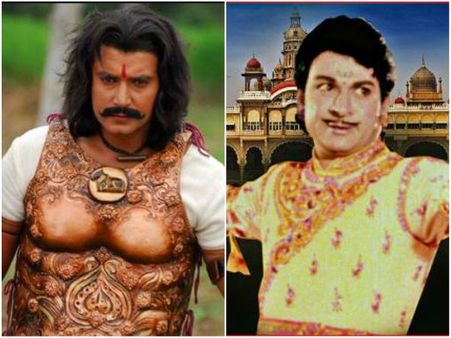 'ಕುರುಕ್ಷೇತ್ರ' ಚಿತ್ರಕ್ಕಾಗಿ ರಾಜ್ ಕುಮಾರ್ ಸಿನಿಮಾ ನೋಡುತ್ತಿರುವ ದರ್ಶನ್