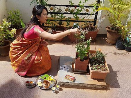 ರಾಧಿಕಾ ಪಂಡಿತ್ ಮದುವೆಯ ನಂತರ ಮೊದಲ 'ಚೂಡಿ ಪೂಜೆ'