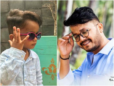 ಅಪ್ಪನಂತೆ 'ಮುಗುಳುನಗೆ' ಬೀರುತ್ತಿರುವ ಜೂನಿಯರ್ ಗೋಲ್ಡನ್ ಸ್ಟಾರ್