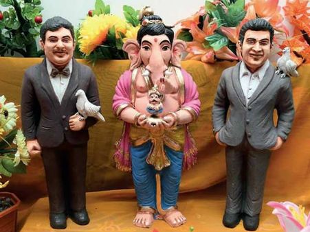 ಪುನೀತ್ 'ರಾಜ್ ಕುಮಾರ್' ಸ್ಟೈಲ್ ನಲ್ಲಿ ಗಣೇಶ ಬಂದಿದೆ