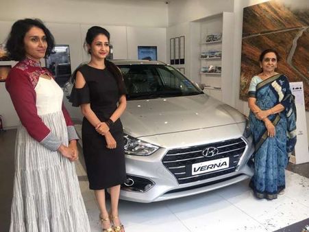 ಹೊಸ ಕಾರ್ ಉದ್ಘಾಟನೆ ಮಾಡಿದ 'ಕೆಂಡಸಂಪಿಗೆ' ಮಾನ್ವಿತಾ