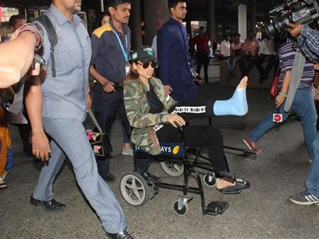 ಆಕ್ಷನ್ ಮಾಡಲು ಹೋಗಿದ್ದ ನಟಿ ಕಂಗನಾ ಕಾಲಿಗೆ ಗಾಯ