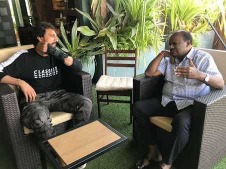 ಸುದೀಪ್ ಮತ್ತು ಹೆಚ್.ಡಿ.ಕೆ ಭೇಟಿ ಹಿಂದಿನ ಅಸಲಿ ಕಾರಣ?