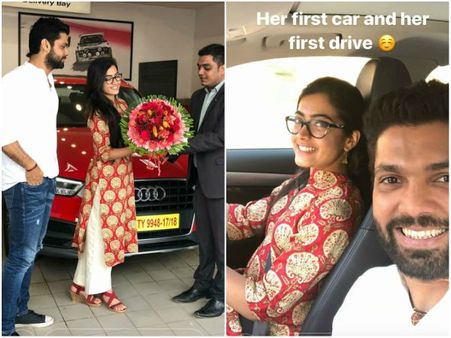 ಹೊಸ ಕಾರ್ ಒಡತಿಯಾದ ರಕ್ಷಿತ್ ಮನದೊಡತಿ ರಶ್ಮಿಕಾ