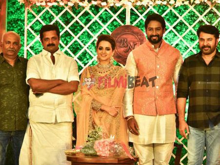 ಫೋಟೋ ಆಲ್ಬಂ: ನಟಿ ಭಾವನಾ-ನವೀನ್ ಅದ್ಧೂರಿ ಆರತಕ್ಷತೆ