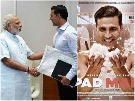 ಅಕ್ಷಯ್ ಕುಮಾರ್ 'ಪ್ಯಾಡ್ ಮ್ಯಾನ್' ಚಿತ್ರ ನೋಡ್ತಾರೆ ಮೋದಿ