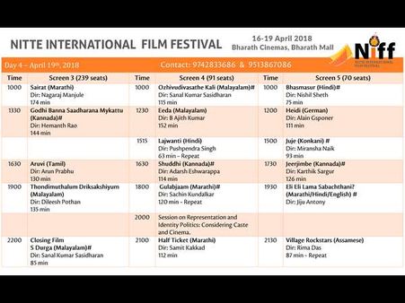 2ನೇ ನಿಟ್ಟೆ ಅಂತರಾಷ್ಟ್ರೀಯ ಚಿತ್ರೋತ್ಸವಕ್ಕೆ ಏಪ್ರಿಲ್ 16ರಂದು ಚಾಲನೆ