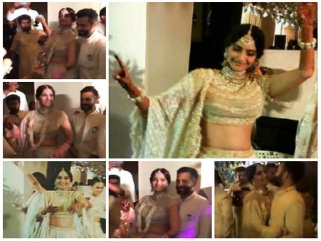 ಸಂಗೀತ ಕಾರ್ಯಕ್ರಮದಲ್ಲಿ ಕುಣಿದು ಕುಪ್ಪಳಿಸಿದ ನವ ವಧು ಸೋನಂ ಕಪೂರ್