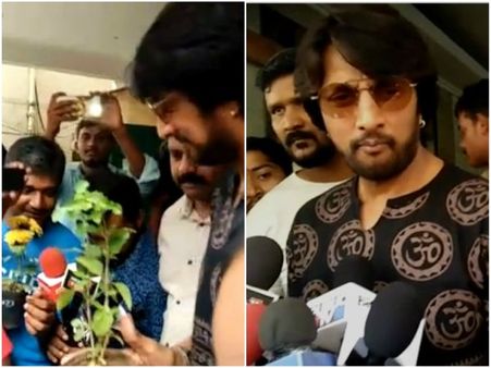 ಮತದಾನ ಮಾಡಿದ ಕಿಚ್ಚನಿಗೆ ಸಿಕ್ಕಿತು ಉಡುಗೊರೆ