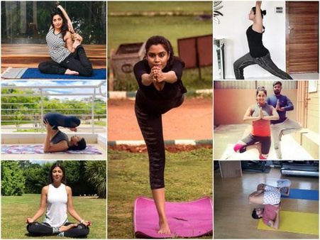 ಸಿನಿತಾರೆಯರ 'ಯೋಗ' ನೋಡಿದ್ರೆ ಥ್ರಿಲ್, ಶಾಕ್, ಜೋಶ್ ಪಕ್ಕಾ