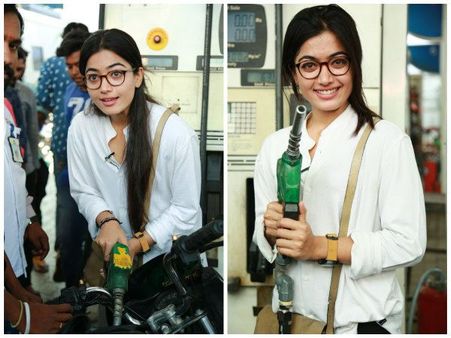 ರೀಲ್ ಅಲ್ಲ ರಿಯಲ್: ಪೆಟ್ರೋಲ್ ಬಂಕ್ ನಲ್ಲಿ ಕೆಲಸ ಮಾಡಿದ ರಶ್ಮಿಕಾ ಮಂದಣ್ಣ