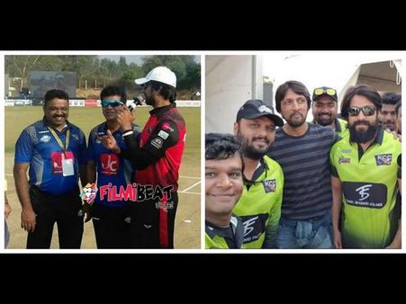 ಅಂತರಾಷ್ಟ್ರೀಯ ಕ್ರಿಕೆಟರ್ಸ್ ಜೊತೆ ಕರ್ನಾಟಕ ಚಲನಚಿತ್ರ ಕಪ್