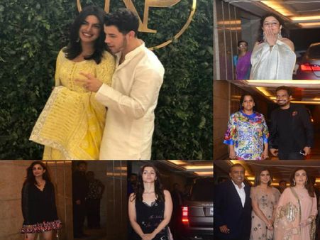 ಚಿತ್ರಗಳು: 'ತಾರೆ'ಗಳ ತೋಟದಲ್ಲಿ ಪ್ರಿಯಾಂಕಾ-ನಿಕ್ ಎಂಗೇಜ್ಮೆಂಟ್ ಪಾರ್ಟಿ