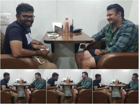 'ಡಿ-ಬಾಸ್' ಭಕ್ತರಿಗೆ ಭರ್ಜರಿ ಸುದ್ದಿ: ದರ್ಶನ್ ಭೇಟಿ ಮಾಡಿದ 'ರಂಗಸ್ಥಳಂ' ನಿರ್ದೇಶಕ ಸುಕುಮಾರ್