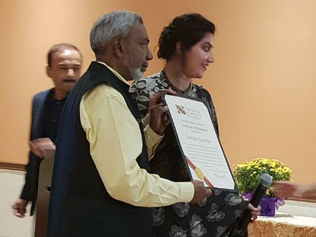 ನಟಿ ಭಾವನಾ ರಾಮಣ್ಣಗೆ ಅಮೆರಿಕಾದ ಮೇರಿಲ್ಯಾಂಡ್ ನಲ್ಲಿ ಪ್ರಶಸ್ತಿ