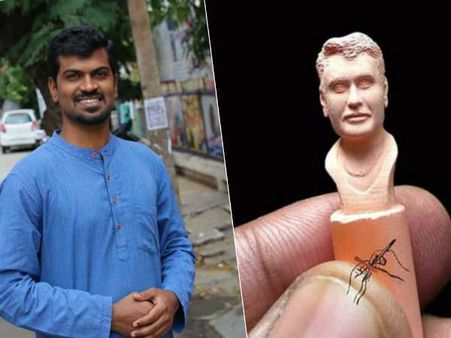 ದರ್ಶನ್ ಕಲಾಕೃತಿ ಬಿಡಿಸಿದ ಕಲಾವಿದ ಇವರೇ, ಈತನ ಸಾಧನೆ ತುಂಬಾ ವಿಶೇಷ.!