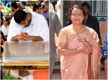 ಅಂಬರೀಶ್ ಸ್ಥಾನ ಅಭಿಷೇಕ್ ತುಂಬಲಿ' - ಉಮಾಶ್ರೀ ಭಾವುಕ ಮಾತು