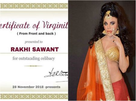 ಮದುವೆಗಾಗಿ ಕನ್ಯತ್ವ ಪರೀಕ್ಷೆಯ ಪ್ರಮಾಣಪತ್ರ ಮಾಡಿಸಿದ ರಾಖಿ ಸಾವಂತ್
