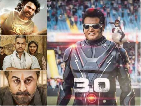 '2.0' ಆರ್ಭಟಕ್ಕೆ ಹಳೆ ದಾಖಲೆಗಳು ಧೂಳಿಪಟ: ಸಂಜು, ದಂಗಲ್, ಬಾಹುಬಲಿ ಉಡೀಸ್