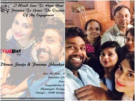 ನಟ ಧ್ರುವ ಸರ್ಜಾ - ಪ್ರೇರಣಾ ನಿಶ್ಚಿತಾರ್ಥಕ್ಕೆ ತಯಾರಿ