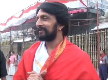 ಹೊಸ ವರ್ಷಕ್ಕೆ ತಿಮ್ಮಪ್ಪನ ದರ್ಶನ ಮಾಡಿದ ಸುದೀಪ್