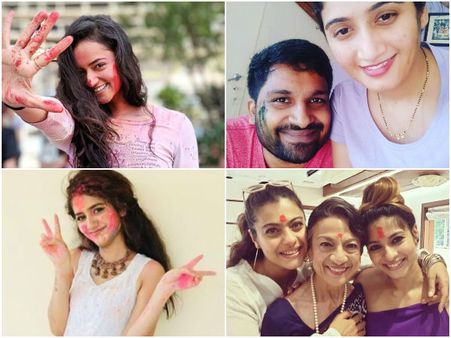 ಬಣ್ಣದ ಓಕುಳಿಯಲ್ಲಿ ಮಿಂದೆದ್ದ ಸಿನಿ ತಾರೆಯರು