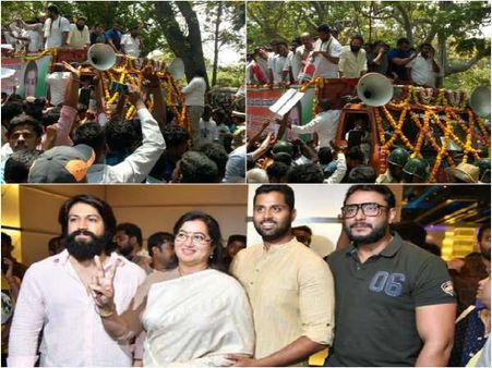 'ಜೋಡಿ ಎತ್ತು'ಗಳ ಅಬ್ಬರದ ಪ್ರಚಾರ: ಮಂಡ್ಯದಲ್ಲಿ ಅಂಬಿ ಪತ್ನಿ ಶಕ್ತಿ ಪ್ರದರ್ಶನ