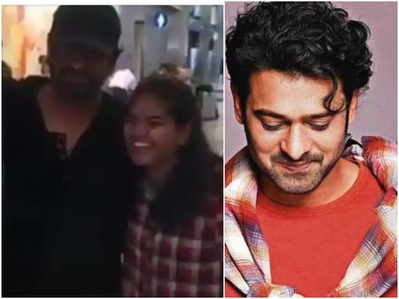 ಪ್ರಭಾಸ್ ಕೆನ್ನೆಗೆ ಪ್ರೀತಿಯಿಂದ ಹೊಡೆದ ಮಹಿಳಾ ಅಭಿಮಾನಿ