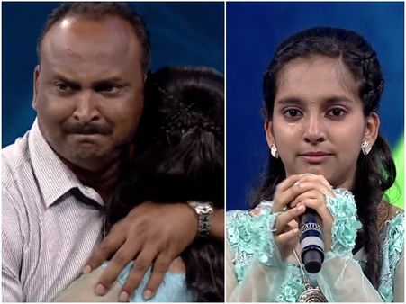 ಮಗಳ ಹಾಡಿಗೆ ತಂದೆಗೂ ಸಿಕ್ತು ಮೆಡಲ್ : ಸರಿಗಮಪ ವೇದಿಕೆಯಲ್ಲಿ ಭಾವುಕ ಕ್ಷಣ