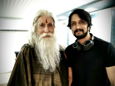 'ಸೈರಾ' ಸೆಟ್ ನಲ್ಲಿ ಅಮಿತಾಭ್ ಬಚ್ಚನ್ - ಸುದೀಪ್