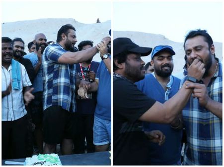 'ರಾಬರ್ಟ್' ಸೆಟ್ ನಲ್ಲಿ ಸುಮಲತಾ ಗೆಲುವಿನ ಸಂಭ್ರಮಾಚರಣೆ