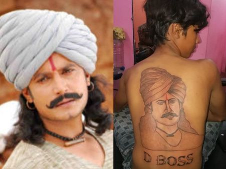 ಬೆನ್ನಮೇಲೆ ದರ್ಶನ್ ಟ್ಯಾಟು ಹಾಕಿಕೊಂಡ ಅಭಿಮಾನಿ