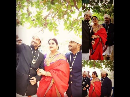 ಸಾಂಪ್ರದಾಯಿಕ ಉಡುಗೆಯಲ್ಲಿ ರಕ್ಷಿತಾ ಮತ್ತು ಟೀಮ್