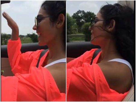 'ಪೈಲ್ವಾನ್' ಹಾಡಿನೊಂದಿಗೆ ಜಾಲಿ ರೈಡ್ ಮಾಡಿದ ಆಕಾಂಕ್ಷ