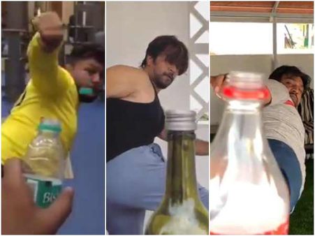 'ಬಾಟಲ್ ಕ್ಯಾಪ್ ಚಾಲೆಂಜ್' ಸ್ವೀಕರಿಸಿದ ಸ್ಯಾಂಡಲ್ ವುಡ್ ಸ್ಟಾರ್ಸ್