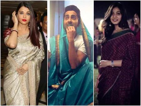 Faceapp ಬಿಟ್ಟಾಕಿ ಈಗ ಸೀರೆಯಲ್ಲಿ ಸ್ಟಾರ್ಸ್ ಮಿಂಚಿಂಗ್: ಇದು ಹೊಸ ಟ್ರೆಂಡ್