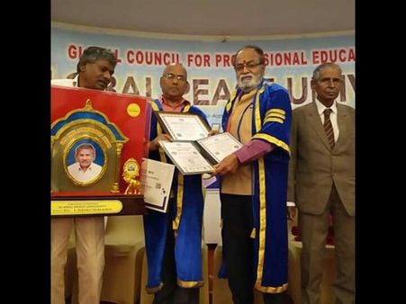 ಡಾಕ್ಟರೇಟ್ ಪಡೆದ ಹಿರಿಯ ನಟ ಶ್ರೀನಿವಾಸ್ ಮೂರ್ತಿ