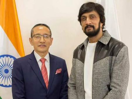 ಪೋಲ್ಯಾಂಡ್ ನ ಭಾರತೀಯ ರಾಯಭಾರಿ ಕಚೇರಿಯಲ್ಲಿ ಕಿಚ್ಚ ಸುದೀಪ್