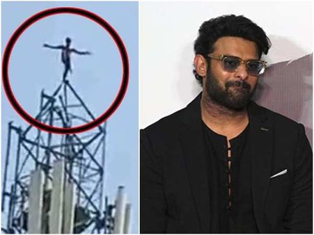 ಮೊಬೈಲ್ ಟವರ್ ಮೇಲೆ ಹತ್ತಿ ಪ್ರಭಾಸ್ ಅಭಿಮಾನಿ ಆತ್ಮಹತ್ಯೆಗೆ ಯತ್ನ