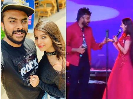 ಅಭಿಮಾನಿಗಳ ಮುಂದೆ ಎಂಗೇಜ್ ಆದ ಚಂದನ್ ಶೆಟ್ಟಿ - ನಿವೇದಿತಾ ಗೌಡ : ಸದ್ಯದಲ್ಲೇ ಮದುವೆ