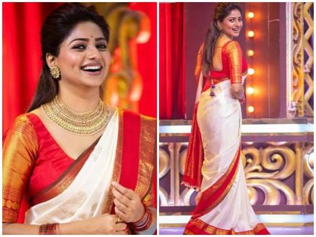 ಅಮ್ಮ ಕೊಡಿಸಿದ ಸೀರೆಯಲ್ಲಿ ಮಿಂಚಿದ ಡಿಂಪಲ್ ಕ್ವೀನ್ ರಚಿತಾ ರಾಮ್