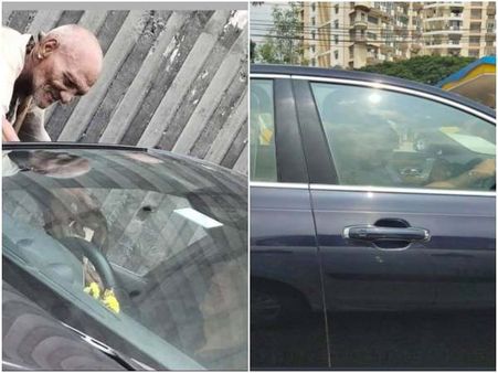 ಕಾರು ನಿಲ್ಲಿಸಿ ತಾತನಿಗೆ ಹಣ ಕೊಟ್ಟ ಸ್ಯಾಂಡಲ್ ವುಡ್ ಸ್ಟಾರ್