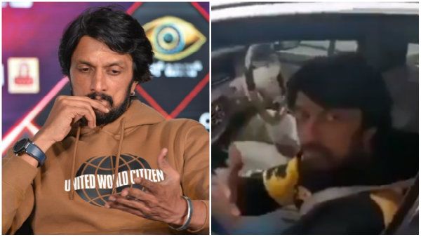 ವೇಗವಾಗಿ ಬೈಕ್ ಓಡಿಸುತ್ತಿದ್ದವರನ್ನು ನಿಲ್ಲಿಸಿ ಸಲಹೆ ನೀಡಿದ ಕಿಚ್ಚ ಸುದೀಪ್