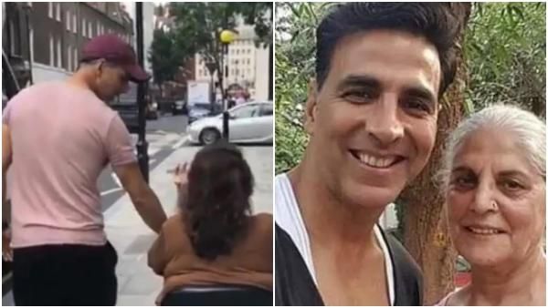 ವೀಲ್ ಚೇರ್ ನಲ್ಲಿರುವ ತಾಯಿಯನ್ನು ಸಿಂಗಪೂರ ಸುತ್ತಿಸಿದ ಅಕ್ಷಯ್