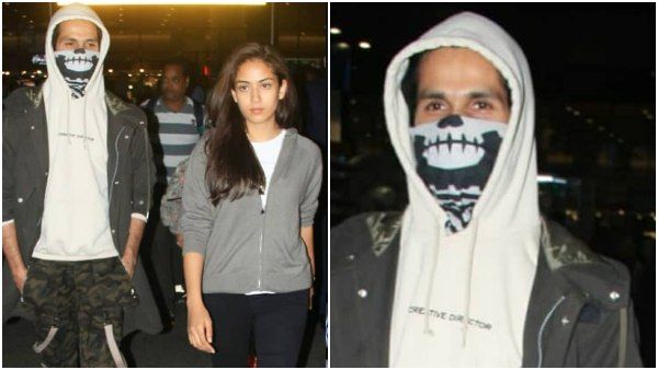 ಶಾಹಿದ್ ಕಪೂರ್ ತುಟಿಗೆ 13 ಹೊಲಿಗೆ: ಮುಖ ಮುಚ್ಚಿಕೊಂಡು ಬಂದ ನಟ