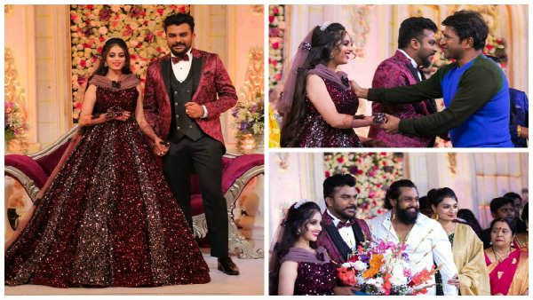 ಫೋಟೋ ಆಲ್ಬಂ: ತಾರೆಗಳ ತೋಟದಲ್ಲಿ 'ಚಂದನ'ದ 'ಗೊಂಬೆ'ಯ ಕಲರ್ ಫುಲ್ ರಿಸೆಪ್ಷನ್