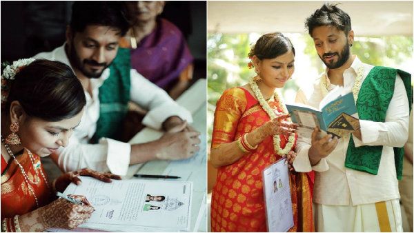 ನಟ ಚೇತನ್-ಮೇಘ ಸರಳ ವಿವಾಹ: ಸಬ್ ರಿಜಿಸ್ಟ್ರಾರ್ ಆಫೀಸ್ ನಲ್ಲಿ ಮದುವೆ ನೋಂದಣಿ