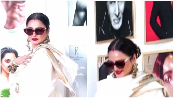 ಅಮಿತಾಬ್ ಬಚ್ಚನ್ ನೋಡಿ 'ಡೇಂಜರ್' ಎಂದ ರೇಖಾ: ವಿಡಿಯೋ ವೈರಲ್