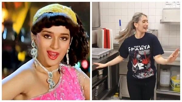 ವಿಡಿಯೋ: ಮಾಧುರಿ ದೀಕ್ಷಿತ್ ಹಾಡಿಗೆ ಕ್ಯೂಟ್ ಆಗಿ ಹೆಜ್ಜೆ ಹಾಕಿದ ವಿದೇಶಿ ಮಹಿಳೆ